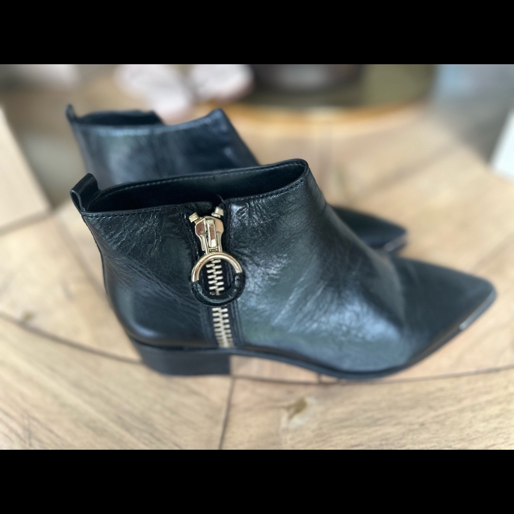 1. State Black Leather Bootie - Size 8